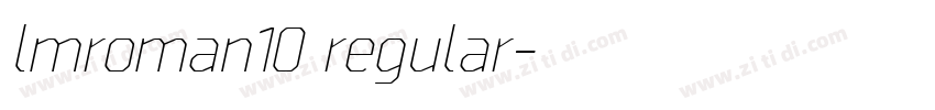 lmroman10 regular字体转换